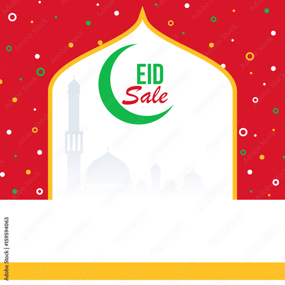 Fotografie Eid sale banner