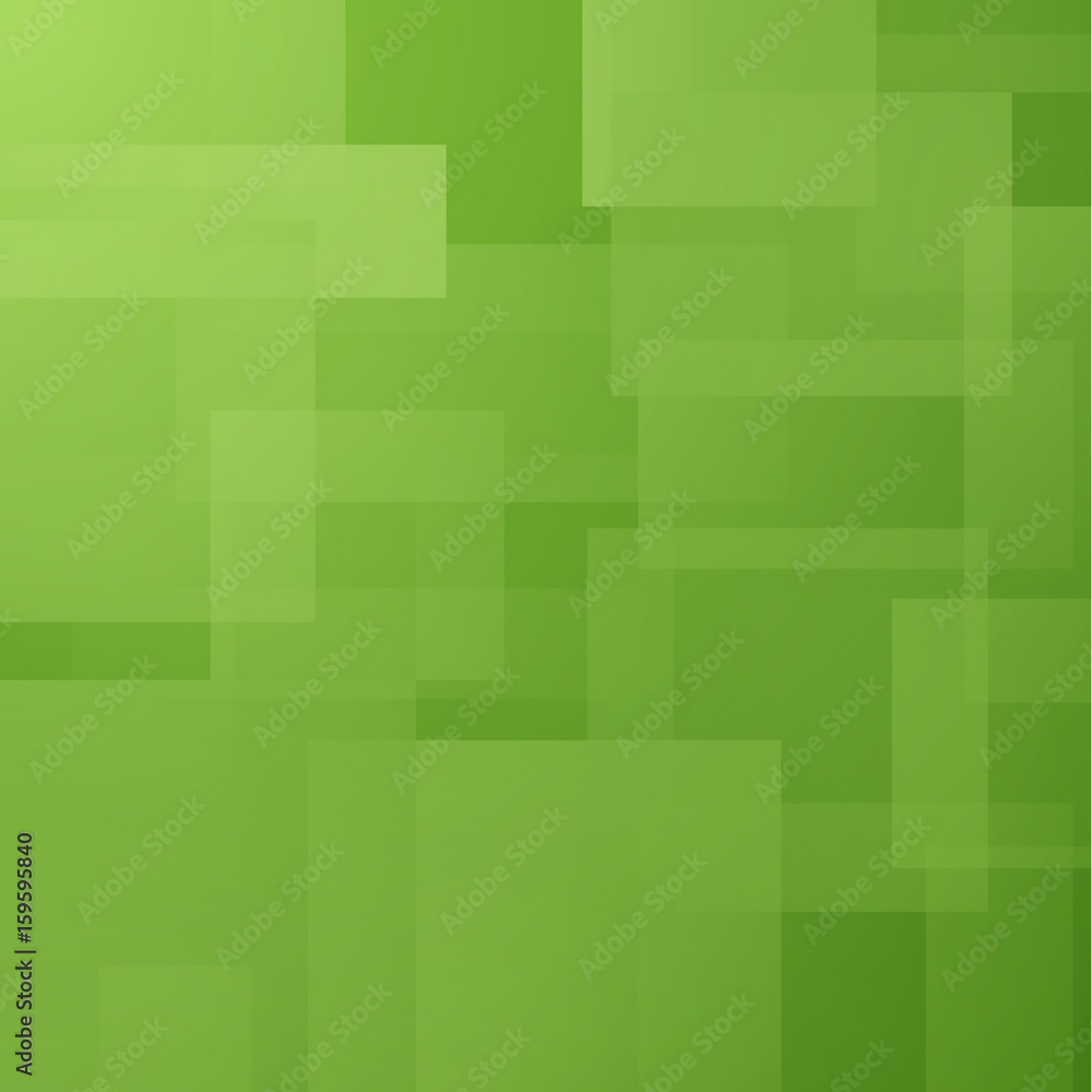 Abstract background with green layered rectangles Abstract background with green layered rectangles