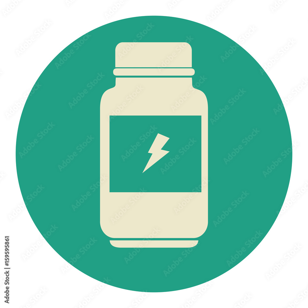 bottle proteins with ray icon vector ilustration design bottle proteins with ray icon vector ilustration design