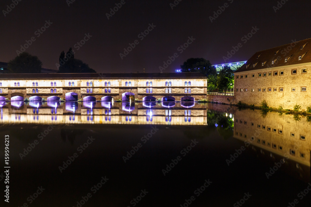 long time exposure  of strassbourg with river