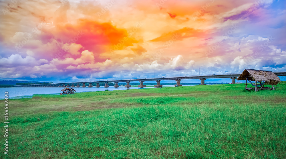 Obraz premium Bridge - Built Structure, Italy, Built Structure, Highway, Multiple Lane Highway