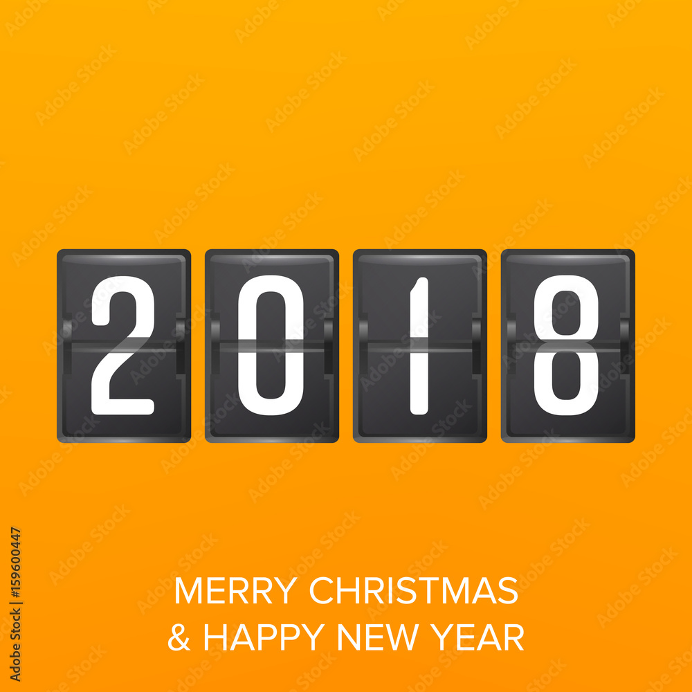 Happy New Year 2018. Vector Happy Chinese New Year 2018 Greeting Background. Happy New Year 2018. Vector Happy Chinese New Year 2018 Greeting Background.