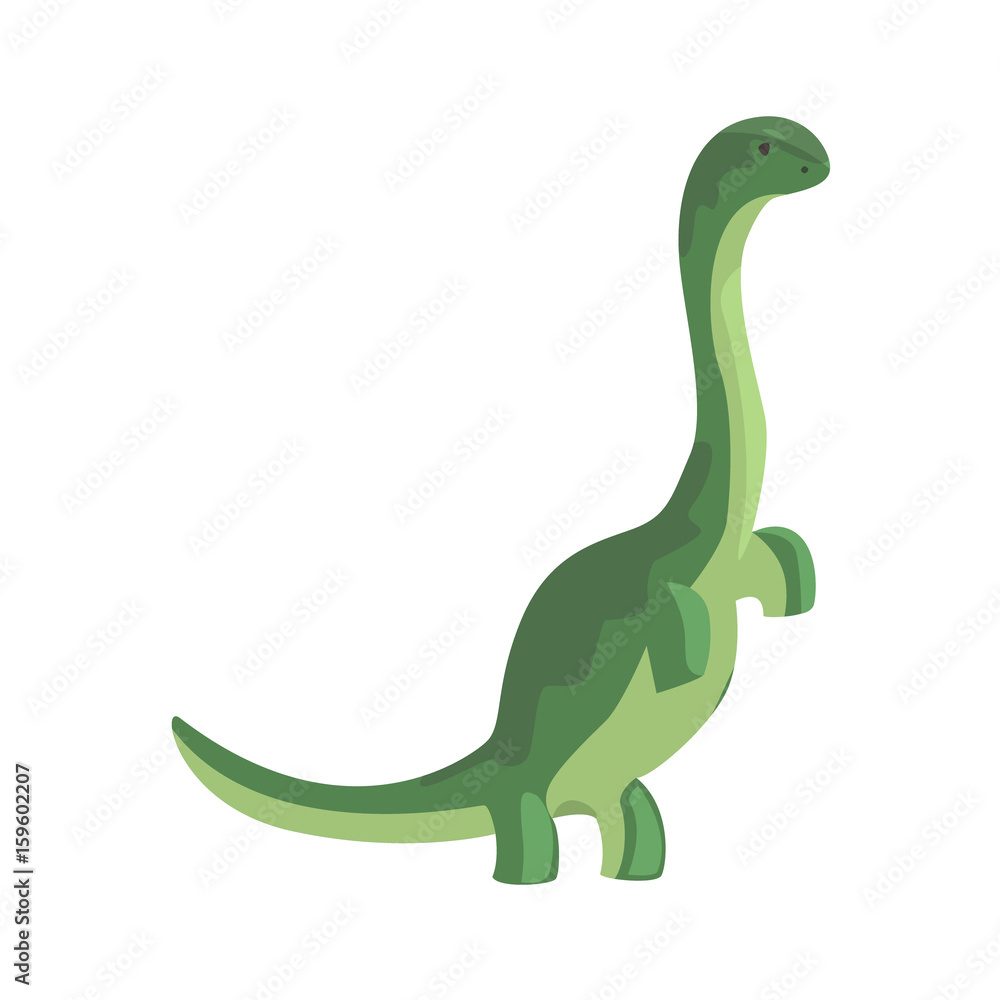 Green theropod, dinosaur character, Jurassic period animal vector Illustration Green theropod, dinosaur character, Jurassic period animal vector Illustration