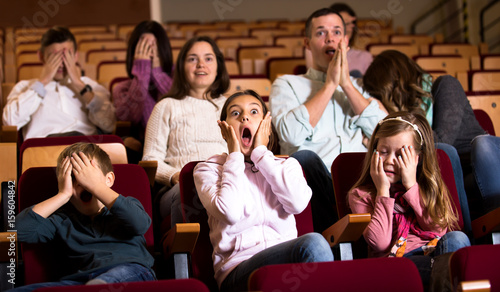 Number of people enjoying scary film