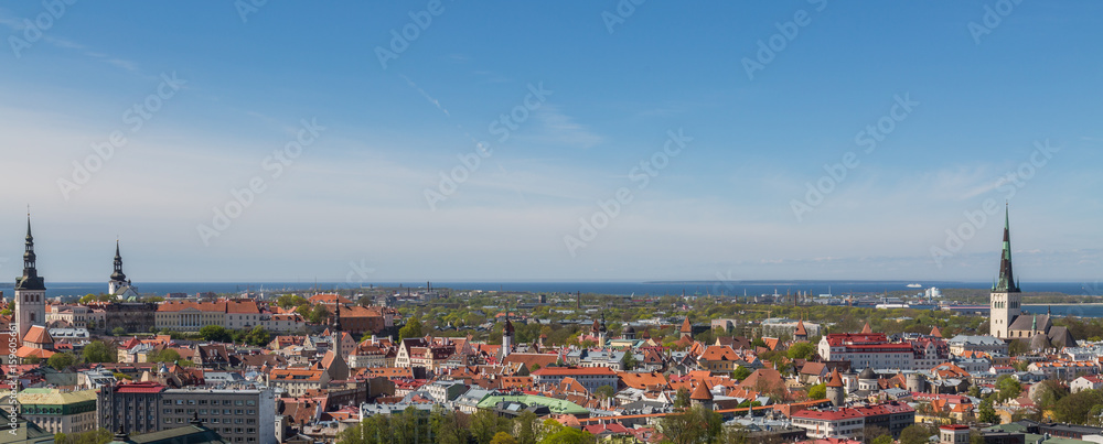 Panorama Of Tallinn Town
