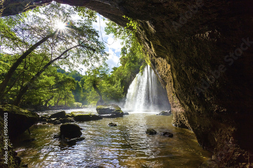 Arc Of Cave At Haew Suwat Waterfall Khao Yai National Park