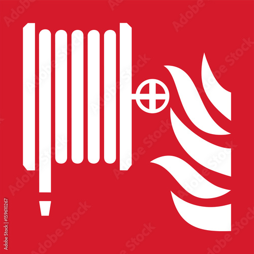 ISO 7010 F002 Fire hose reel
