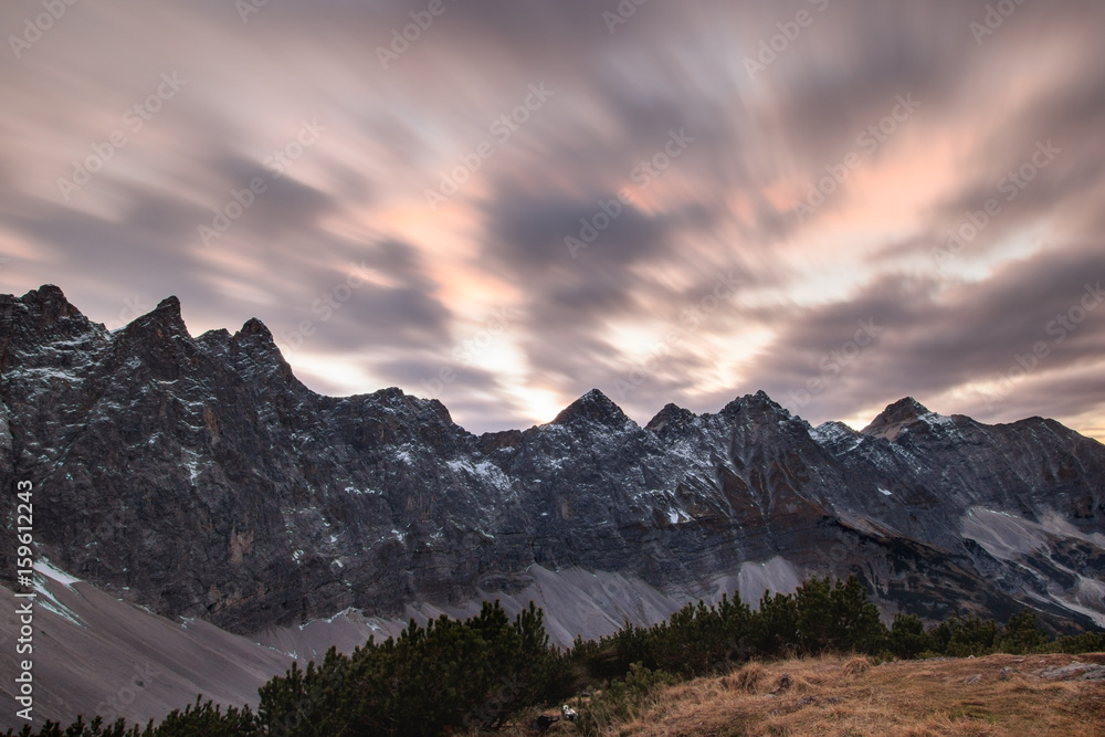 Obraz premium Long exposure sunset clouds