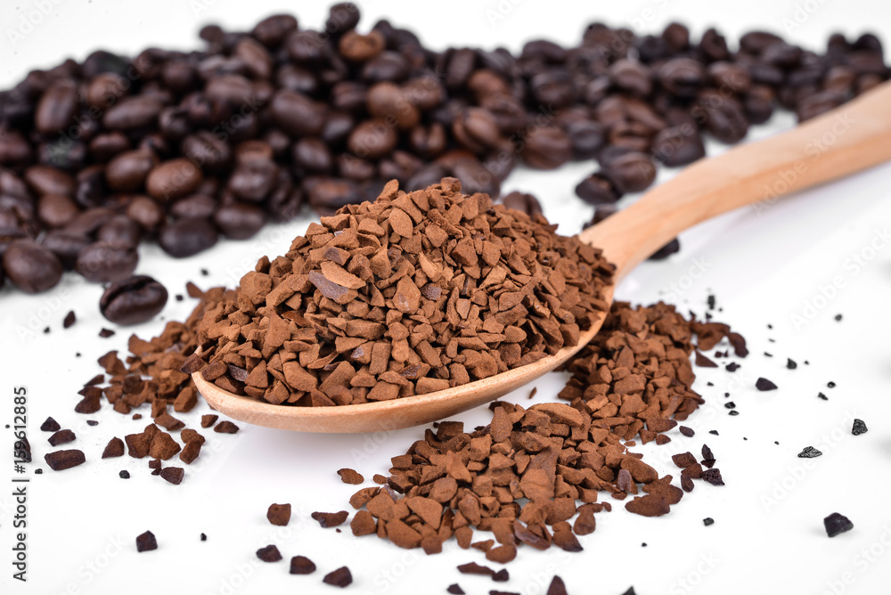 ground coffee isolated on white background ground coffee isolated on white background