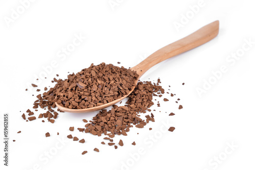 ground coffee  isolated on white background