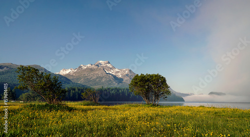 Die Malojaschlange am Silsersee photo