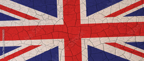 UK flag cracked down