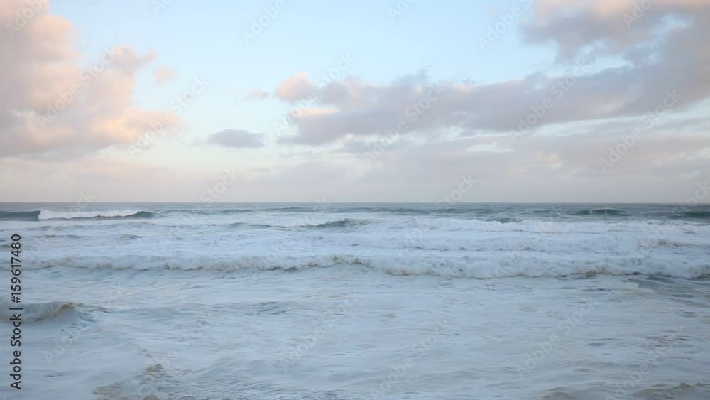 Atlantic ocean stormy sunrise seascape Atlantic ocean stormy sunrise seascape