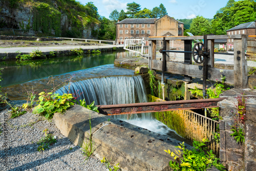Water intake at mill in Cromford, England photo