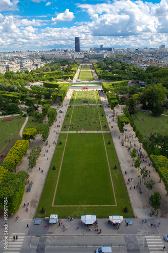 Paris as seen from above