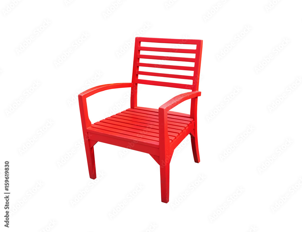 Red chair,isolated on white background with clipping path. Red chair,isolated on white background with clipping path.