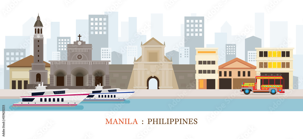 Manila, Philippines Landmarks Skyline Manila, Philippines Landmarks Skyline