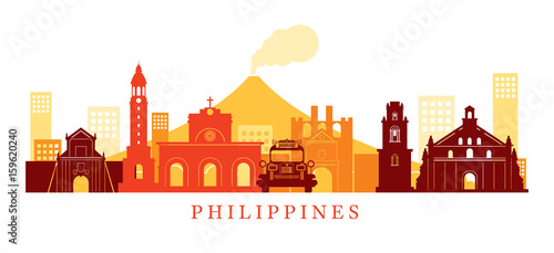 Philippines Architecture Landmarks Skyline, Shape photo