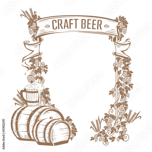 Vintage beer frame