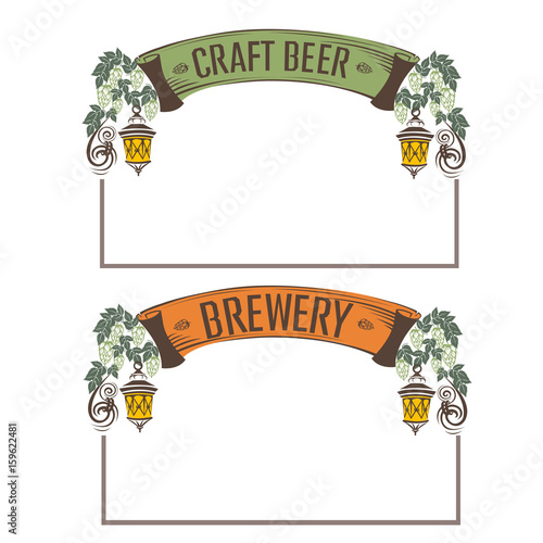Vintage beer frame