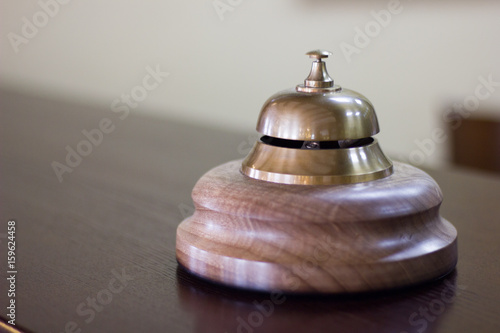Service bell in a hotel rec...