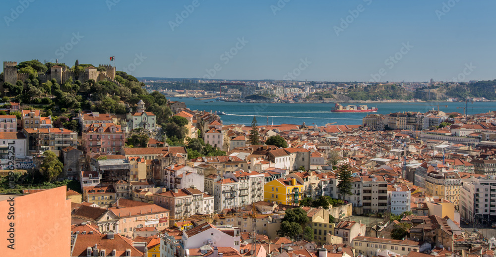 view of Lisbon Portugal.