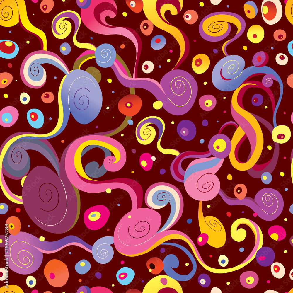Fototapeta premium Abstract art seamless pattern