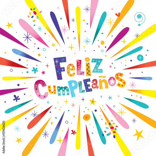 Feliz Cumpleanos Happy Birthday in Spanish card