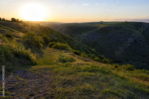 Sunset in the hills