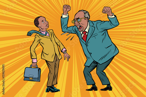 Boss scolds businessman