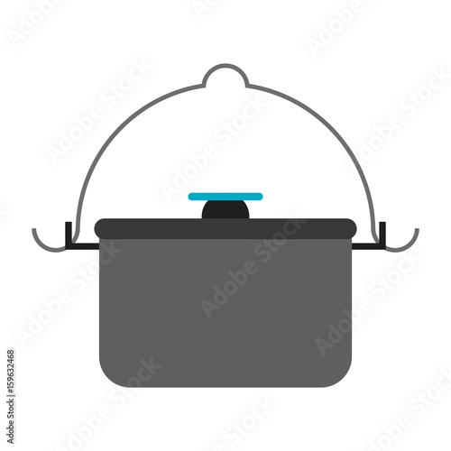 pot camping related icon image vector illustration design 