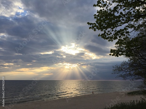 Breaking trhough the clouds photo