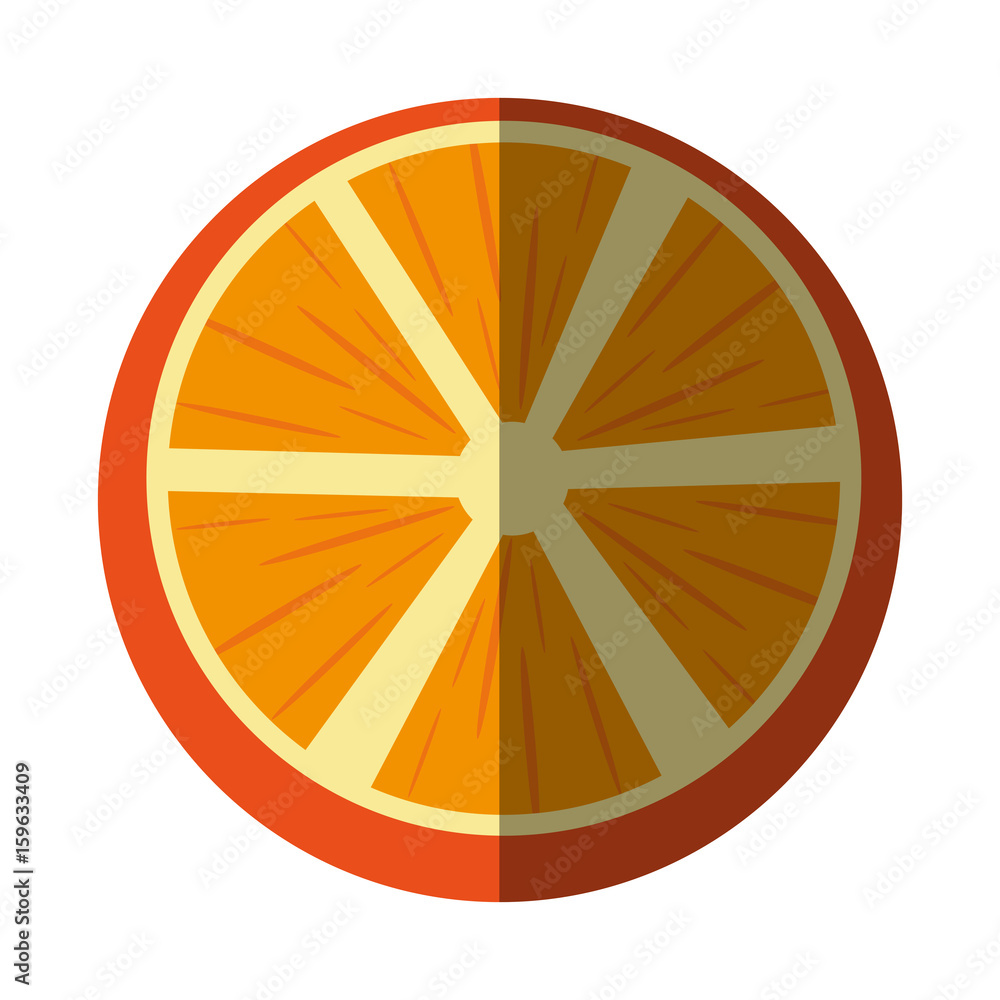 orange fruit icon image vector illustration design 