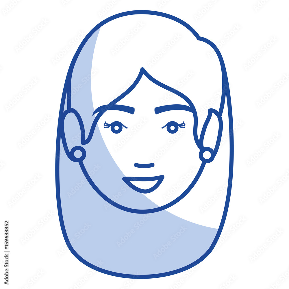 beautiful and young woman head character vector illustration design beautiful and young woman head character vector illustration design