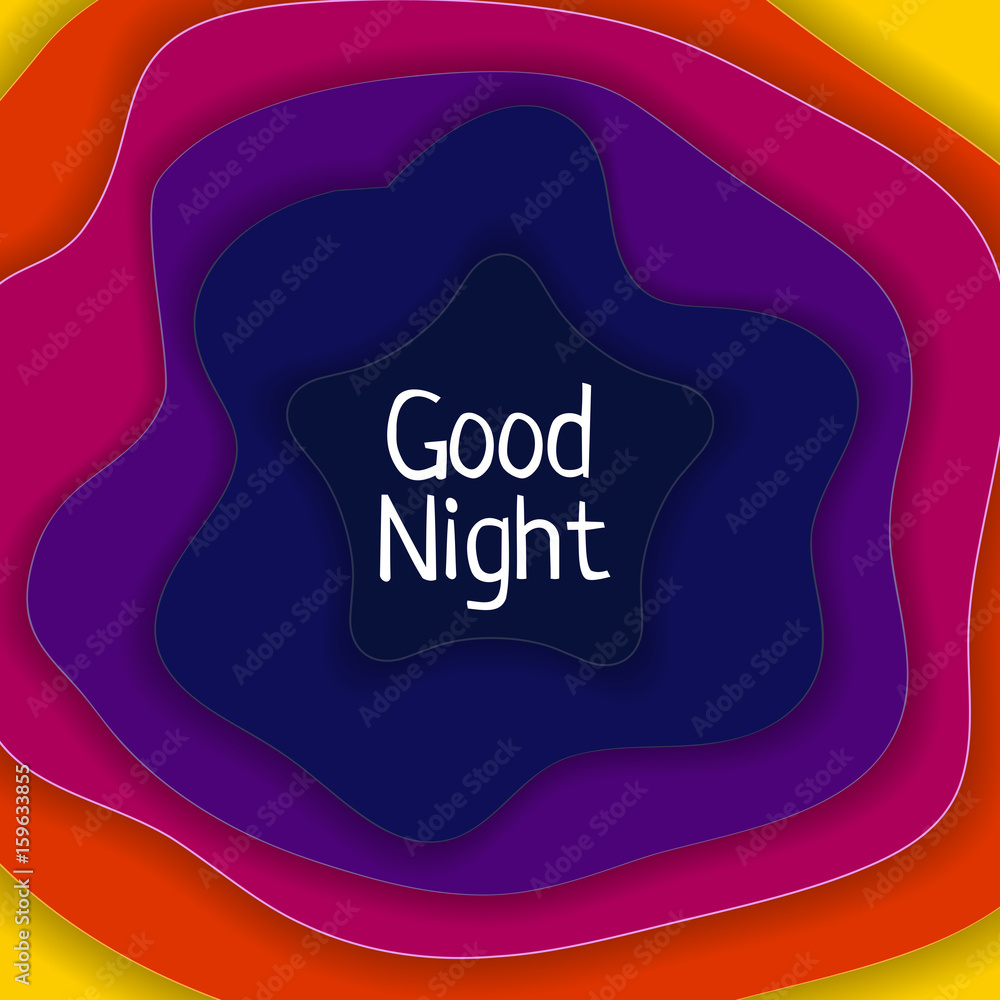 Good Night Abstract Background Vector Illustration Good Night Abstract Background Vector Illustration