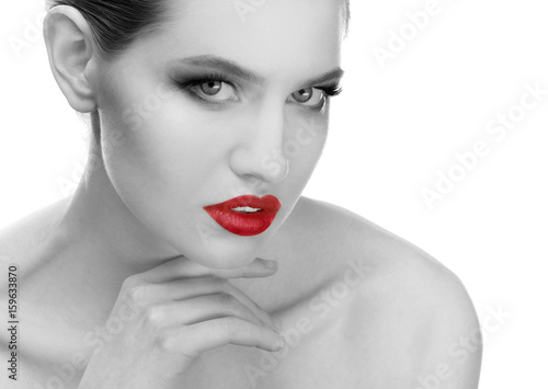 Beautiful young woman on wh...