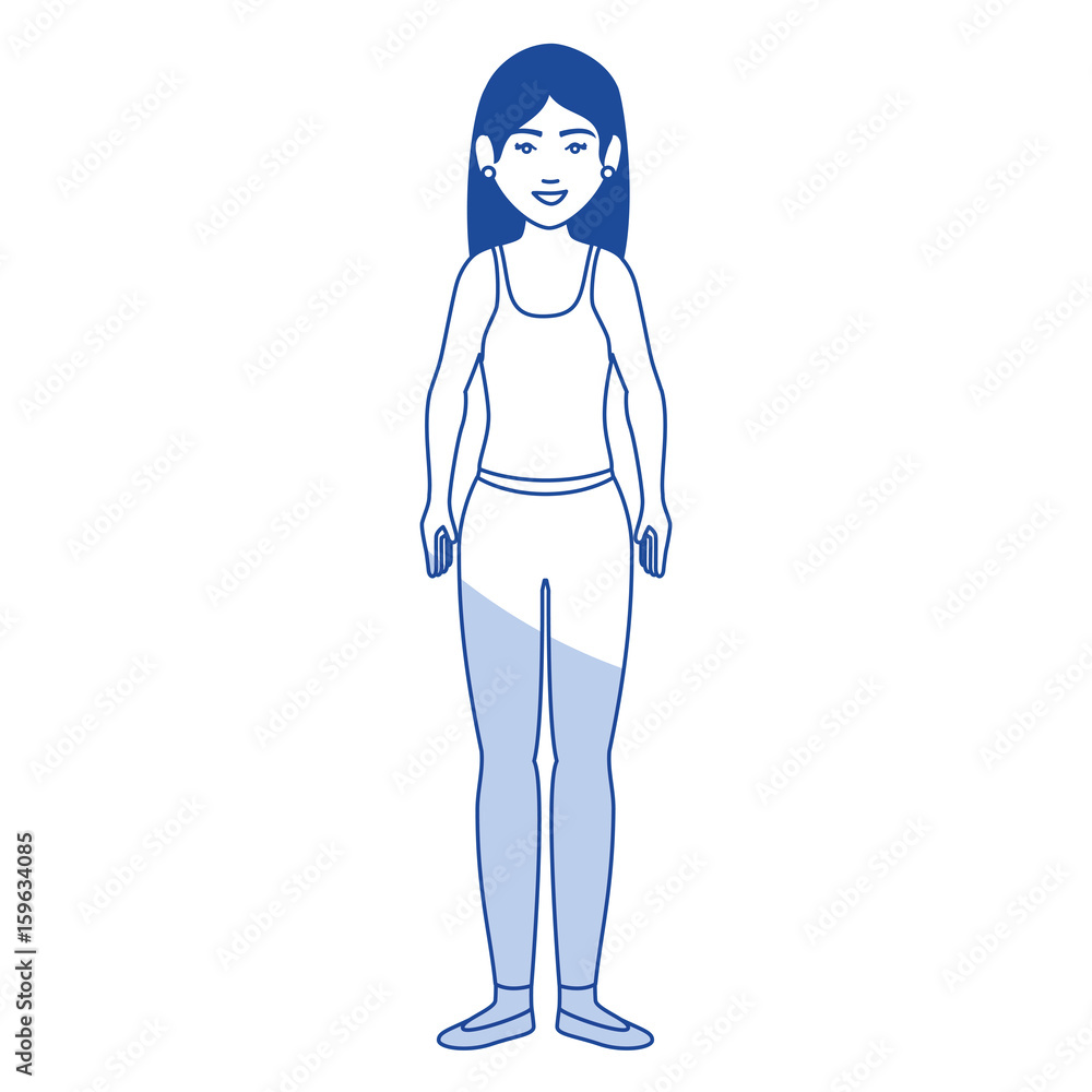 Fototapeta premium woman with sport wear vector illustration design