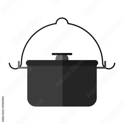 pot camping related icon image vector illustration design 