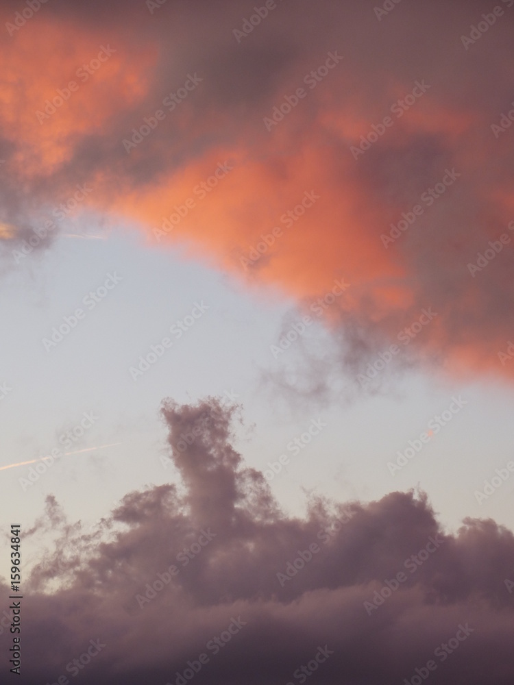 rote wolken nach dem regen kontrast blau rote wolken nach dem regen kontrast blau