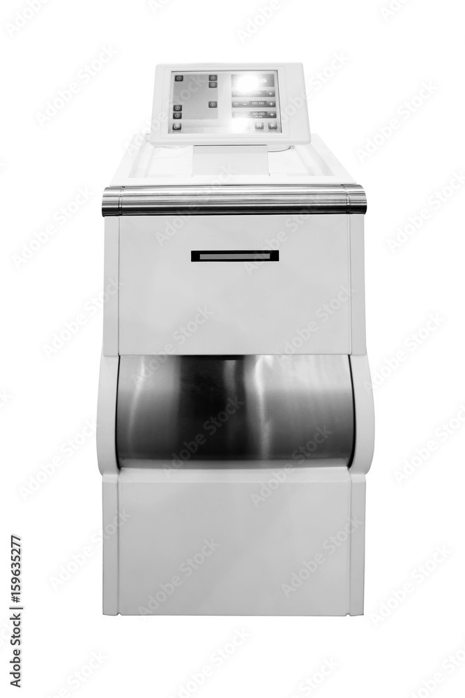 Modern spa equipment on white background Modern spa equipment on white background