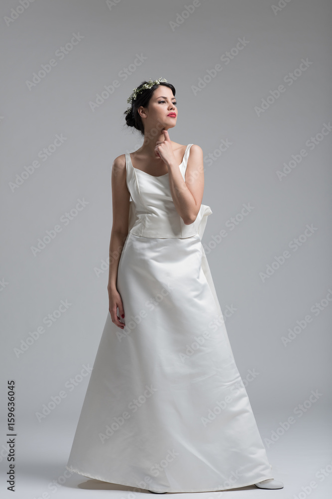 Portrait of beautiful young women in wedding dress Portrait of beautiful young women in wedding dress