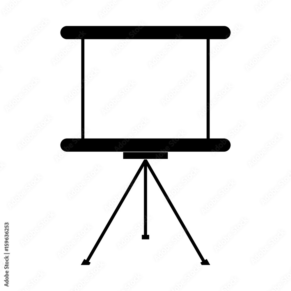 Business presentation board the black color icon . Business presentation board the black color icon .