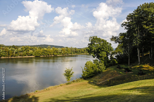 View of the historic Cumberland Riverat Fort Donelson near Dover in Tennessee © csfotoimages