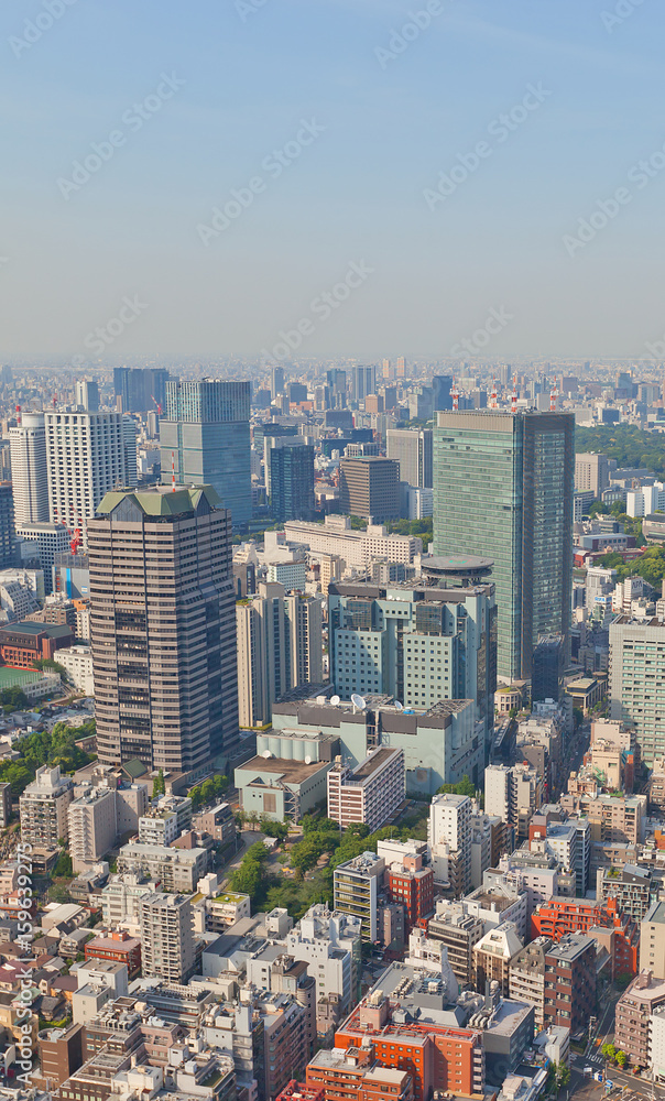 Skyscrapers of Akasaka district of Tokyo, Japan