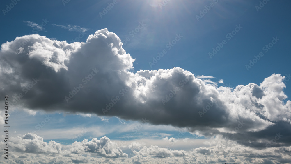 Fototapeta premium Cyclone of clouds