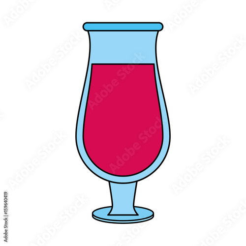 Refreshing liquor cocktail illustration icon vector graphic design flat