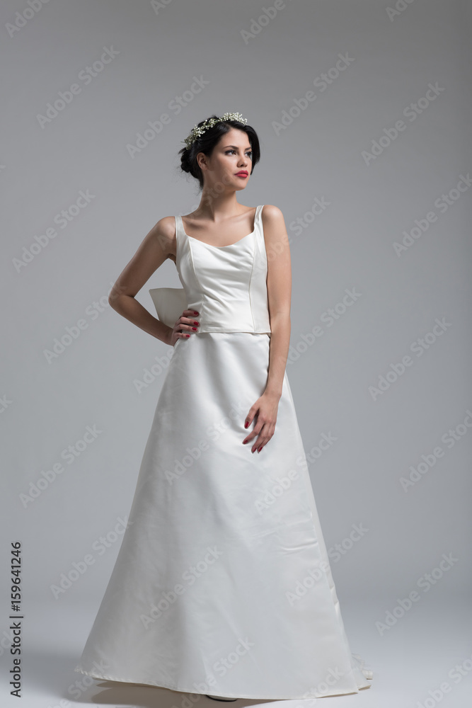 Portrait of beautiful young women in wedding dress Portrait of beautiful young women in wedding dress