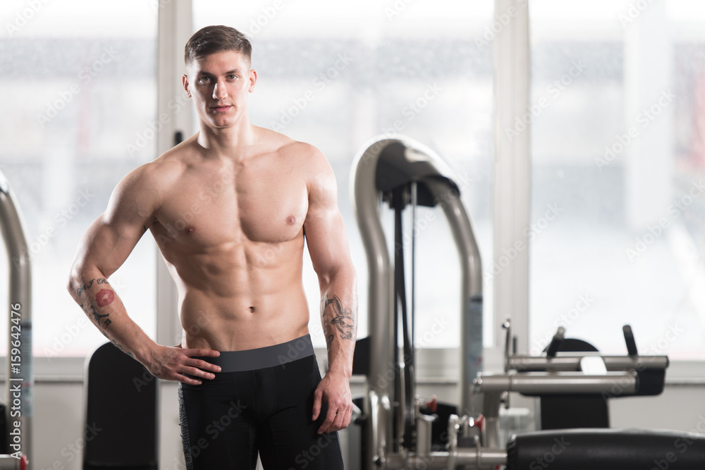Portrait Of A Physically Fit Muscular Young Man Portrait Of A Physically Fit Muscular Young Man