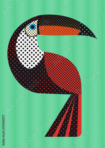 toucan à pois