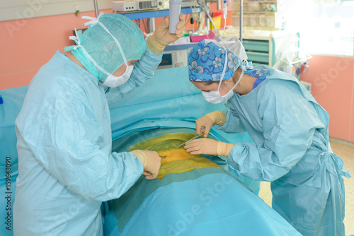 during the surgery